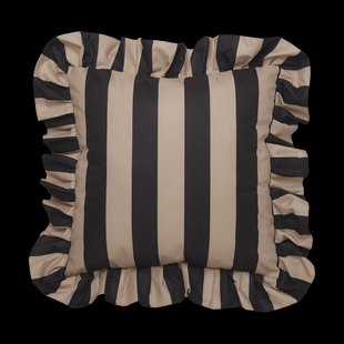 Garden Glory Garden Glory Outdoor kussen met volant 45x45 cm Black-beige