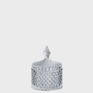 J-Line voorraadpot Geslepen Cilinder - glas - transparant - medium