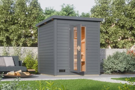 Karibu | Hytti 2 Buitensauna | Terragrijs