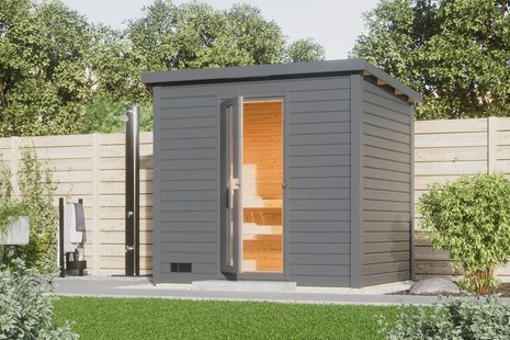 Karibu | Hytti 3 Buitensauna | Terragrijs