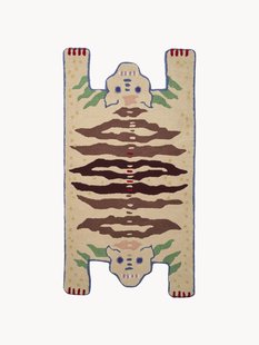 Handgetuft hoogpolig vloerkleed Soulmates van wol