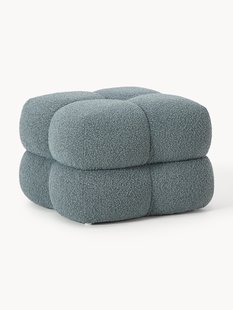 Boucl&eacute; beklede poef Ellie