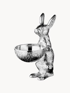 Decoratief konijn Bert met schaal, H 22 cm