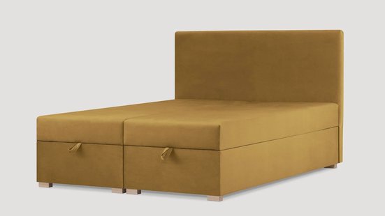 Boxspring Solid velvet met relaxfunctie 160 x 200 cm | NADUVI Collection