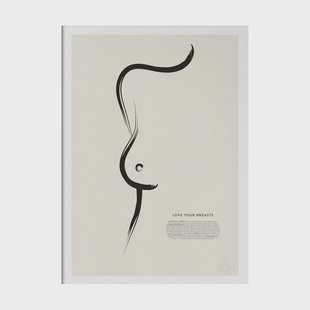 Kunskapstavlan® Love your breasts poster 50x70 cm