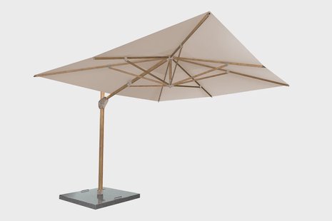 4 Seasons Outdoor | Parasol Hacienda 300 x 400 cm | Houtlook-Sand