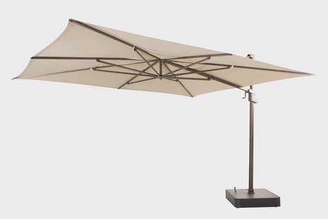 4 Seasons Outdoor | Finca Zweefparasol 400 x 300 cm | Wenge Frame Beach