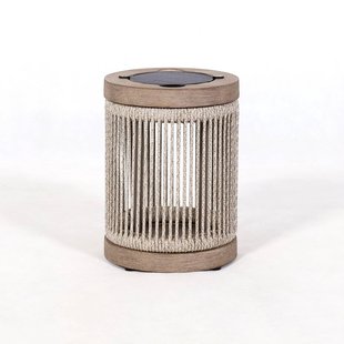 Les Jardins LED tafellamp op zonne-energie Rop&Strip, grijs/beige