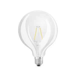 OSRAM LED lamp Globe G125 E27, 2,5 W heldere gloeidraad 2.700 K