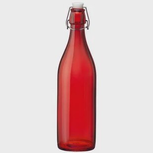 Bormioli Rocco Beugelfles | Weckfles Giara - Rood - 1 liter