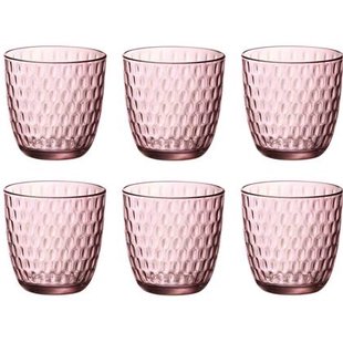 Bormioli Rocco Glazen Slot - Roze - 290 ml - 6 stuks