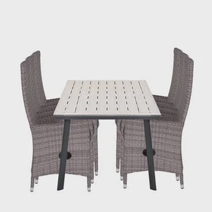 Nice tuinset 7-delig - Penedo tuintafel 230x100 cm