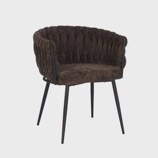 Bronx71 Eetkamerstoel River chenille bruin