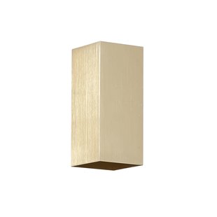 Searchlight Square - wandlamp - 6,7 x 6,7 x 15,5 cm - goud