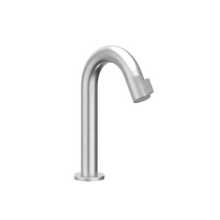 Fonteinkraan IVY Tribe Opbouw Gebogen Model S Met Schuimstraalmond Geborsteld RVS316