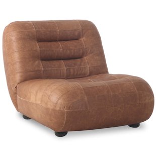 Dutchbone Wyatt Fauteuil Gewaxt Leer Cognac_1