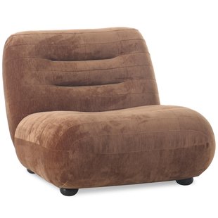 Dutchbone Wyatt Fauteuil Velours Cognac_1