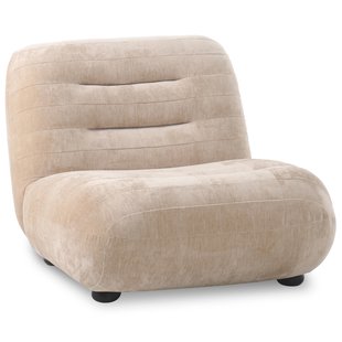 Dutchbone Wyatt Fauteuil Velours Beige_1