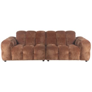 Dutchbone Hackman 3-zits Bank Velours Cognac_1