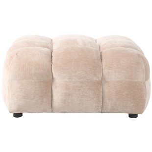 Dutchbone Hackman Hocker Velours Beige_1