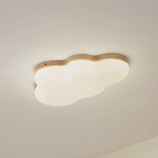 Lindby LED plafondlamp Pilvi, kunststof, wolk, 50 cm