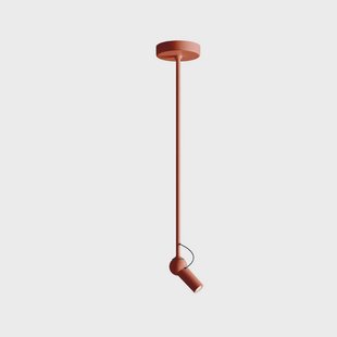 Kdln LED plafondlamp Bird, rood, Ø 11 cm, metaal