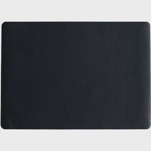ASA Selection Placemat - Leather Optic Fine - Zwart - 46 x 33 cm
