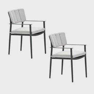 Garden Impressions Dane tuinstoel desert sand - 2 stuks