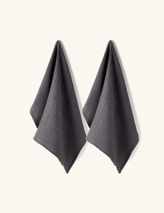 Theedoeken 2-pak - Katoen. 50 x 70 cm. 2 stk. - Anthracite - Søstrene Grene Theedoeken 2-pak - Katoen. 50 x 70 cm. 2 stk. - Anthracite - Søstrene Grene
