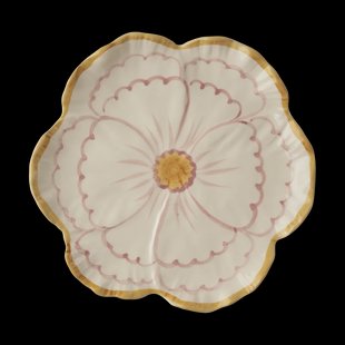 RICE Rice Flower bord Ø19,5 cm Yellow border