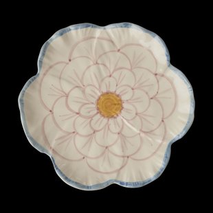 RICE Rice Flower bord Ø19,5 cm Blue border