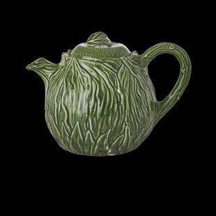 RICE Rice keramische theepot 1,6 L Embossed kale design