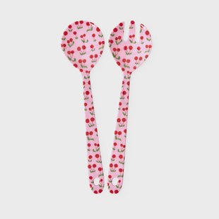 RICE Rice saladebestek melamine 2-delig Kers