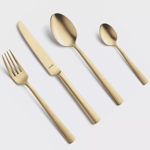 Amefa Ventura Gold 1924 bestekset 24-delig in houten bestekkist