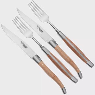 Laguiole en Aubrac CCF99BRIHL, 4-delige bestekset, heidehout