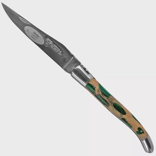 Laguiole en Aubrac Green Cholla Cactus L0212CA9IF cactushout, gepolijst, laguiole zakmes, 12 cm