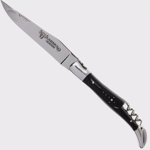 Laguiole en Aubrac 12cm zakmes met kurkentrekker, buffelhoorn L0312BUI-FSI1