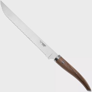 Laguiole en Aubrac Gourmet PGO25NOI walnoothout broodmes, 25 cm