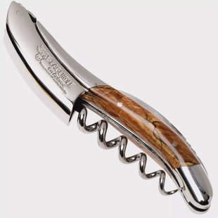 Laguiole en Aubrac kelnersmes Aubrac-hout gepolijst, SOM99WAI-LSJ1