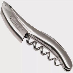 Laguiole en Aubrac kelnersmes roestvaststaal mat, SOP99IMI