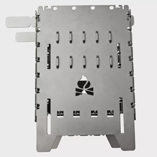 Bushcraft Essentials Bushbox XL Titanium, opvouwbare stove