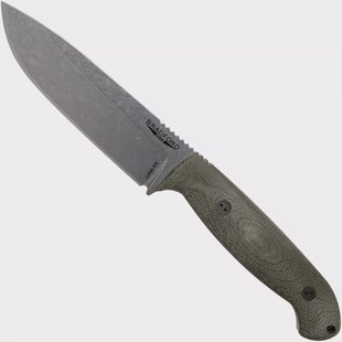 Bradford Guardian 5.5S, 3D OD Green Micarta Guardian 5.5 CPM 3V, Sabre Stonewashed 5.5S-102