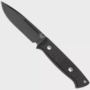 Benchmade Bushcrafter 163BK Black Cerakote CPM-CruWear, Carbon Fiber, bushcraftmes, Sibert design