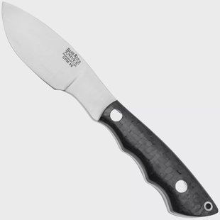 Bark River Mini Canadian CPM 3V Black Carbon Fiber, vaststaand mes