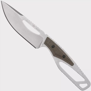 Buck PakLite Field Pro 631GRS Green Micarta, vaststaand mes