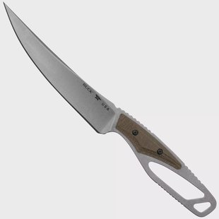 Buck PakLite Processor Pro 636GRS Green Micarta, vaststaand mes