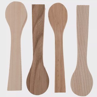 BeaverCraft BB3 Spoon Carving Blanks walnoot, iep, esdoorn, els