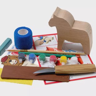 BeaverCraft Dala Horse Carving Hobby Kit DIY02 houtsnijset