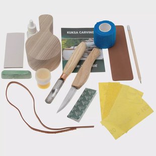 Beavercraft DIY07 Walnut Kuksa Carving Kit, houtsnijset