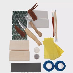 Beavercraft DIY09 Family Fun Wood Carving Kit, houtsnijset